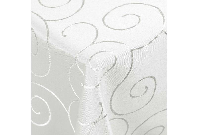 DecoHomeTextil Heimtextilmanufaktur Tischdecke Kringel Circle Tafeldecke Ornamente Damast Tischdecke von DecoHomeTextil Heimtextilmanufaktur