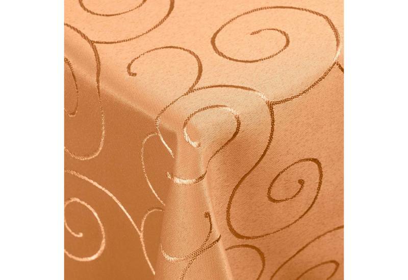 DecoHomeTextil Heimtextilmanufaktur Tischdecke Kringel Circle Tafeldecke Ornamente Damast Tischdecke von DecoHomeTextil Heimtextilmanufaktur
