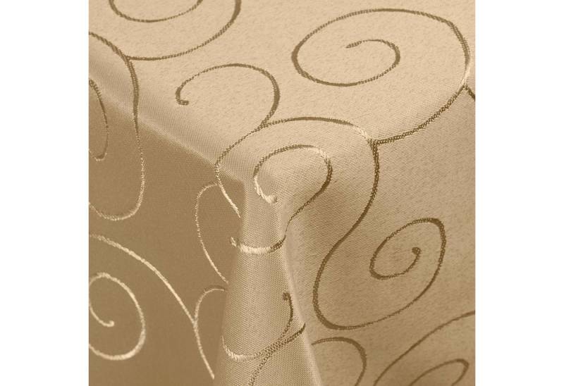 DecoHomeTextil Heimtextilmanufaktur Tischdecke Kringel Circle Tafeldecke Ornamente Damast Tischdecke von DecoHomeTextil Heimtextilmanufaktur