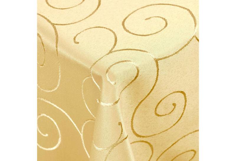 DecoHomeTextil Heimtextilmanufaktur Tischdecke Kringel Circle Tafeldecke Ornamente Damast Tischdecke von DecoHomeTextil Heimtextilmanufaktur