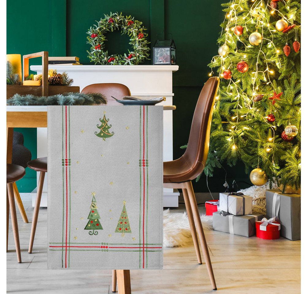 DecoHomeTextil Heimtextilmanufaktur Tischdecke Leinen Optik Christmas wasserabweisend, Weihnachten, Tanne, X-Mas, wasserabweisend DecoHomeTextil Heimtextilmanufaktur Tischdecke Leinen Optik Christmas wasserabweisend, Weihnachten, Tanne, X-Mas, wasserabweisend von DecoHomeTextil Heimtextilmanufaktur