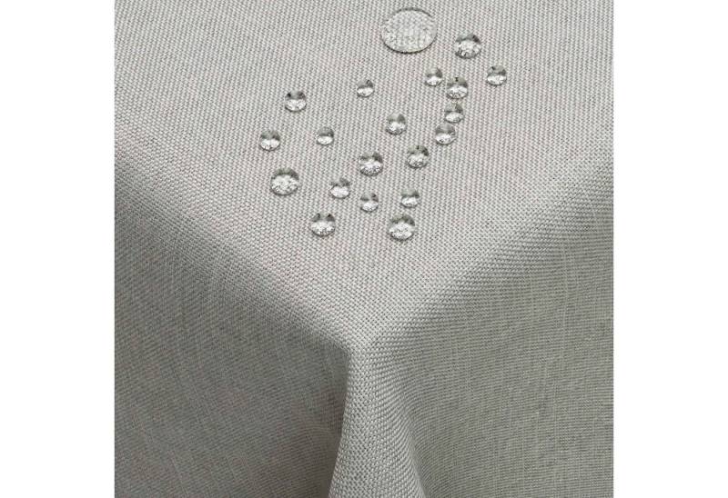 DecoHomeTextil Heimtextilmanufaktur Tischdecke Leinen Optik Tischdecke Tischtuch Abwaschbar Wasserabweisend von DecoHomeTextil Heimtextilmanufaktur