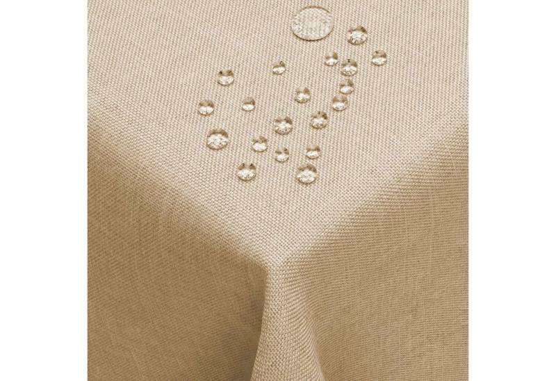 DecoHomeTextil Heimtextilmanufaktur Tischdecke Leinen Optik Tischdecke Tischtuch Abwaschbar Wasserabweisend von DecoHomeTextil Heimtextilmanufaktur