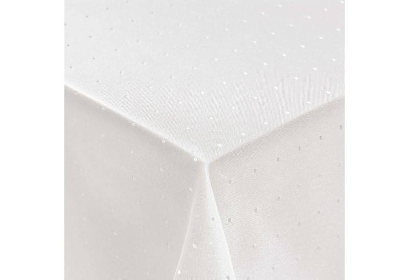 DecoHomeTextil Heimtextilmanufaktur Tischdecke Punkte Muster Optik Damast Tafeldecke Pflegeleicht von DecoHomeTextil Heimtextilmanufaktur