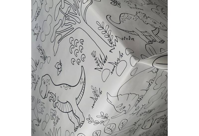 DecoHomeTextil Heimtextilmanufaktur Tischdecke Wachstuch Wachstischdecke Gartentischdecke Kinder Dinosaurier von DecoHomeTextil Heimtextilmanufaktur