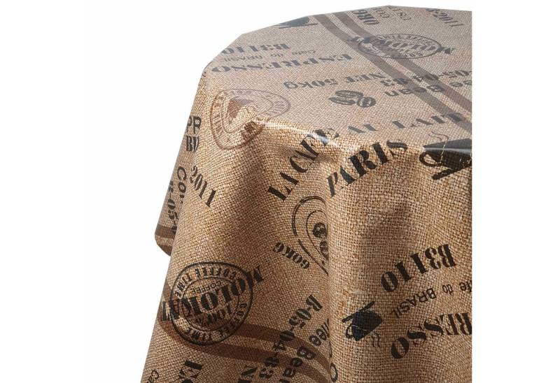 DecoHomeTextil Heimtextilmanufaktur Tischdecke Wachstuch Wachstischdecke Gartentischdecke gefaltet von DecoHomeTextil Heimtextilmanufaktur