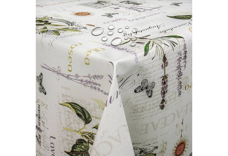 DecoHomeTextil Heimtextilmanufaktur Tischdecke Wachstuch Wachstischdecke Gartentischdecke gefaltet von DecoHomeTextil Heimtextilmanufaktur