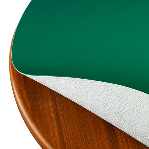 DecoHomeTextil Heimtextilmanufaktur Tischpolster Tischschoner Schutzbelag Größe und Farbe wählbar Oval 100 x 180 cm Poker Grün Tischschutz Molton Auflage Schoner Unterlage von DecoHomeTextil Heimtextilmanufaktur