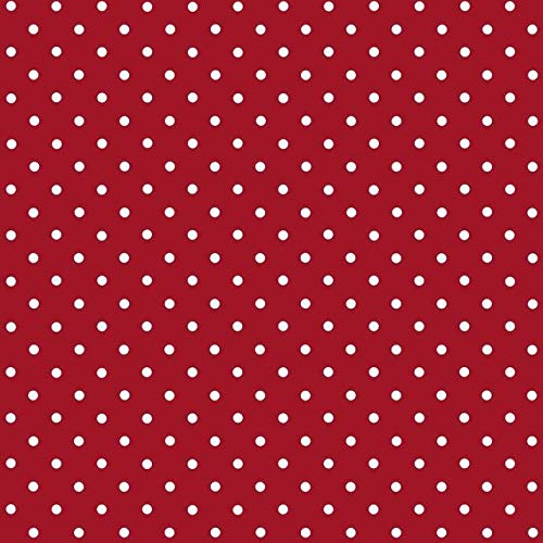 DecoHomeTextil Heimtextilmanufaktur d-c-fix Klebefolie Bastelfolie Dekorationsfolie Designfolie Punkte Rot 45 x 200 cm - 6 0627 - Dekorieren Basteln Schmücken von DecoHomeTextil Heimtextilmanufaktur