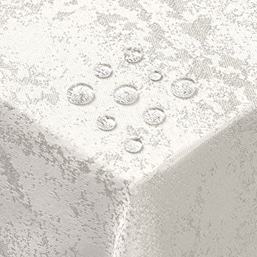 Jacquard Tischdecke Granit Tischdecke Eckig Weiß 130 x 260 cm Meliert mit Lotus Effekt Größe & Farbe wählbar Jacquard Tischdecke Granit Tischdecke Eckig Weiß 130 x 260 cm Meliert mit Lotus Effekt Größe & Farbe wählbar von DecoHomeTextil Heimtextilmanufaktur