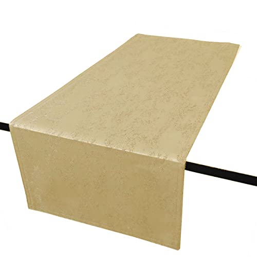 Jacquard Tischdecke Granit Tischläufer Eckig Champagner 40 x 100 cm Meliert mit Lotus Effekt Größe & Farbe wählbar Jacquard Tischdecke Granit Tischläufer Eckig Champagner 40 x 100 cm Meliert mit Lotus Effekt Größe & Farbe wählbar von DecoHomeTextil Heimtextilmanufaktur