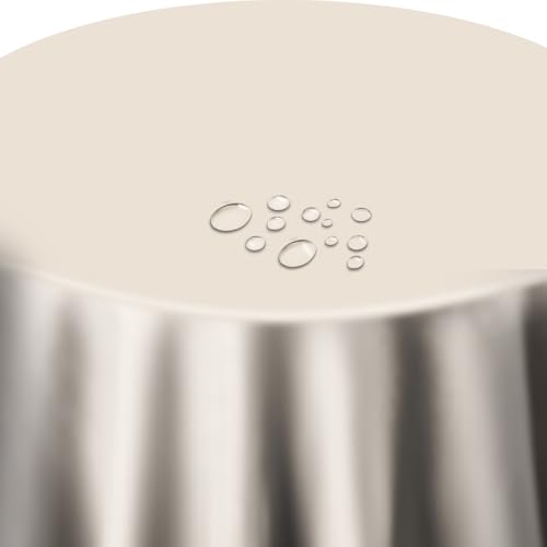 Lacktischdecke Tischdecke Wachstuch Wachstischdecke Rund Oval Größe und Farbe wählbar Beige Rosa Oval ca. 140 x 180 cm abwaschbare Gartentischdecke von DecoHomeTextil Heimtextilmanufaktur