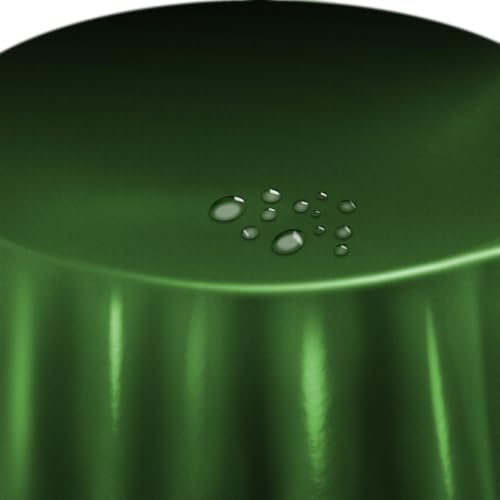 Lacktischdecke Tischdecke Wachstuch Wachstischdecke Rund Oval Größe und Farbe wählbar Dunkelgrün Rund 80 cm abwaschbare Gartentischdecke von DecoHomeTextil Heimtextilmanufaktur