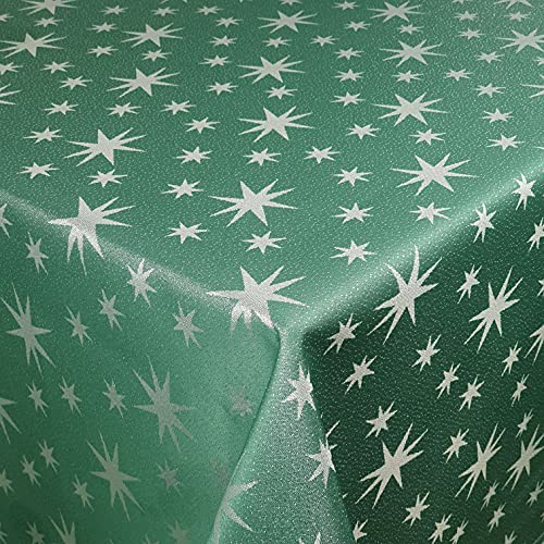 Lurex Tischdecke Sterne Farbe und Größe wählbar - Eckig 135x200 cm Dunkelgrün - dezent glitzernd Tischdecke Weihnachten Lurex Tischdecke Sterne Farbe und Größe wählbar - Eckig 135x200 cm Dunkelgrün - dezent glitzernd Tischdecke Weihnachten von DecoHomeTextil Heimtextilmanufaktur