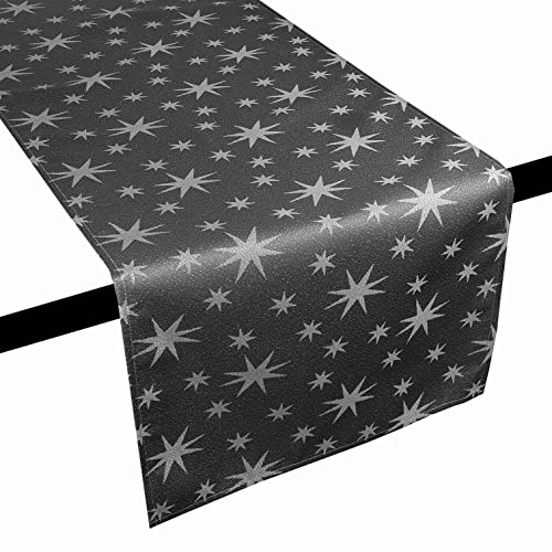 Lurex Tischläufer Sterne Farbe & Größe wählbar - 40x100 cm Dunkelgrau - dezent glitzernd Tischdecke Weihnachten Lurex Tischläufer Sterne Farbe & Größe wählbar - 40x100 cm Dunkelgrau - dezent glitzernd Tischdecke Weihnachten von DecoHomeTextil Heimtextilmanufaktur