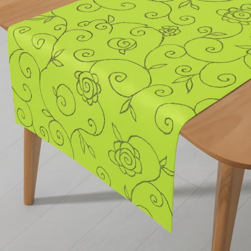 Miami Tischläufer Tablerunner Breite 40 cm Länge und Farbe wählbar Mediterran Apfelgrün 40 x 160 cm Miami Tischläufer Tablerunner Breite 40 cm Länge und Farbe wählbar Mediterran Apfelgrün 40 x 160 cm von DecoHomeTextil Heimtextilmanufaktur