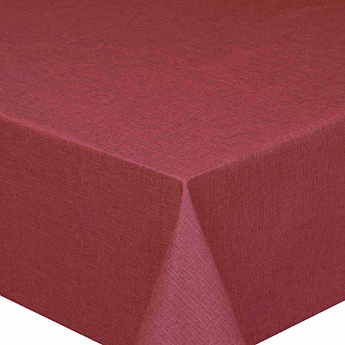 PEY Meterware Stoff Tischdecke Leinenstruktur Lotus Effekt Abwaschbar Bordeaux Dunkelrot Breite & Länge wählbar 120 x 190 cm PEY Meterware Stoff Tischdecke Leinenstruktur Lotus Effekt Abwaschbar Bordeaux Dunkelrot Breite & Länge wählbar 120 x 190 cm von DecoHomeTextil Heimtextilmanufaktur