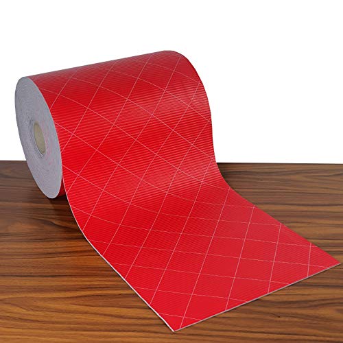 Schubladenmatte Antirutschmatte Universalmatte Zuschneidbar ca. 2mm dick 33 x 2000 cm komplette Rolle Farbe wählbar Rolle in Karo Rot abwaschbar Hitzebeständig Rutschhemmend von DecoHomeTextil Heimtextilmanufaktur