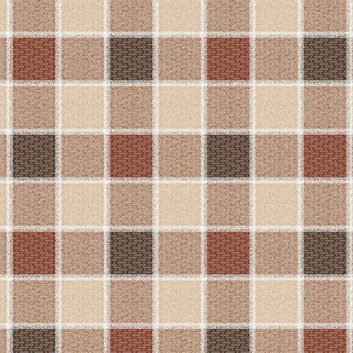 Terra Mat Bodenbelag Badvorleger Badematte Läufer Karos Hellbraun Breite 60cm Länge & Farbe wählbar 60 x 120 cm von DecoHomeTextil Heimtextilmanufaktur