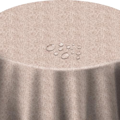 Tischdecke 100% Polyester mit Antirutsch-Funktion Uni Champagner Oval 130 x 160 cm Tischwäsche Tischdecke 100% Polyester mit Antirutsch-Funktion Uni Champagner Oval 130 x 160 cm Tischwäsche von DecoHomeTextil Heimtextilmanufaktur