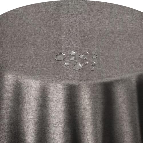 Tischdecke 100% Polyester mit Antirutsch-Funktion Uni Grau Anthrazit Rund 80 cm Tischwäsche Tischdecke 100% Polyester mit Antirutsch-Funktion Uni Grau Anthrazit Rund 80 cm Tischwäsche von DecoHomeTextil Heimtextilmanufaktur