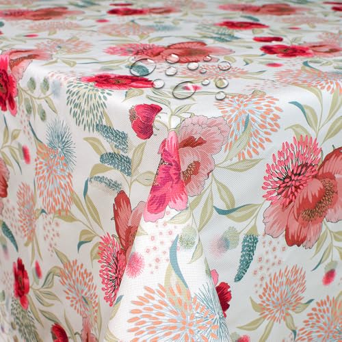 Tischdecke 100% Polyester mit Overlock Rand Floraler Traum Rechteckig 110 x 80 cm mit Lotus-Effekt Tischwäsche Tischdecke 100% Polyester mit Overlock Rand Floraler Traum Rechteckig 110 x 80 cm mit Lotus-Effekt Tischwäsche von DecoHomeTextil Heimtextilmanufaktur