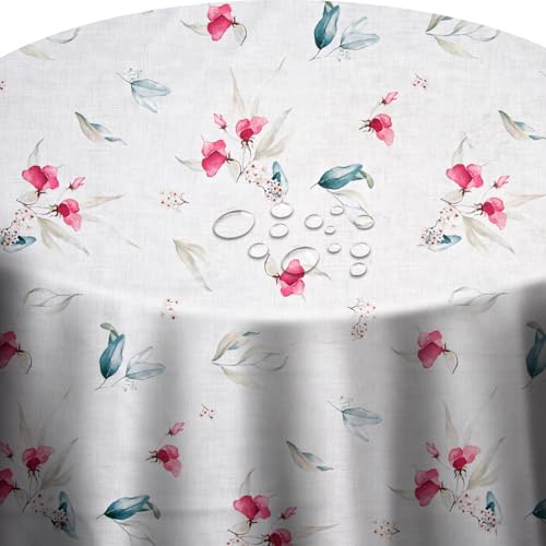 Tischdecke 100% Polyester mit Overlock Rand Klassik Blumen Oval 130 x 200 cm mit Lotus-Effekt Tischwäsche Tischdecke 100% Polyester mit Overlock Rand Klassik Blumen Oval 130 x 200 cm mit Lotus-Effekt Tischwäsche von DecoHomeTextil Heimtextilmanufaktur