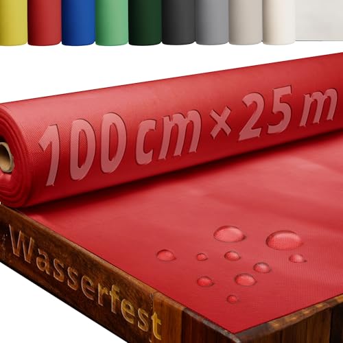 Tischdecke Rolle Tischdeckenrolle Vliesstoff Vlies Rot 1 x 25 m 80g/m² abwaschbar wasserabweisend Tischdecke Rolle Tischdeckenrolle Vliesstoff Vlies Rot 1 x 25 m 80g/m² abwaschbar wasserabweisend von DecoHomeTextil Heimtextilmanufaktur