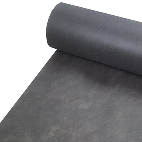 Vliesstoff Vlies Tischdecke aus Polypropylen und Made in Germany Grau 0.8 x 100 m abwaschbar von DecoHomeTextil Heimtextilmanufaktur