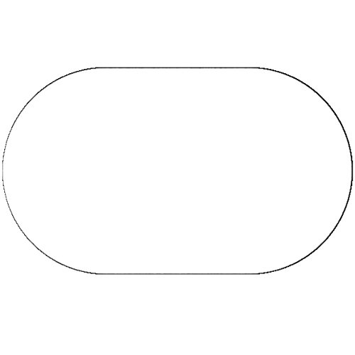 Wachstuch Glatt Uni RUND OVAL Größe & Farbe wählbar Oval 130 x 200 cm Weiss Lack abwaschbare Tischdecke von DecoHomeTextil Heimtextilmanufaktur