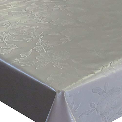 Wachstuch Wachstischdecke Tischdecke Breite und Länge wählbar Blumen Uni Silber Eckig 100 x 160 cm abwaschbar Gartentsichdecke Wachstuch Wachstischdecke Tischdecke Breite und Länge wählbar Blumen Uni Silber Eckig 100 x 160 cm abwaschbar Gartentsichdecke von DecoHomeTextil Heimtextilmanufaktur