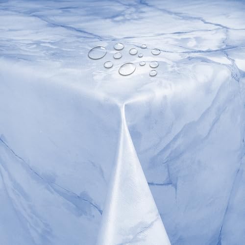 Wachstuch Wachstischdecke Tischdecke Breite und Länge wählbar abwaschbare Gartentischdecke Lack Marmor Hellblau 120 x 100 cm Eckig Wachstuch Wachstischdecke Tischdecke Breite und Länge wählbar abwaschbare Gartentischdecke Lack Marmor Hellblau 120 x 100 cm Eckig von DecoHomeTextil Heimtextilmanufaktur