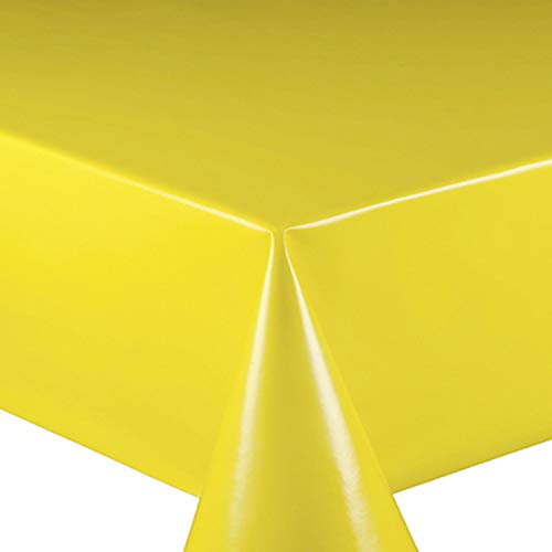 Wachstuch Wachstischdecke Tischdecke Gartentischdecke Glatt Uni Gelb Breite & Länge wählbar 80 x 80 cm Eckig abwaschbar Wachstuch Wachstischdecke Tischdecke Gartentischdecke Glatt Uni Gelb Breite & Länge wählbar 80 x 80 cm Eckig abwaschbar von DecoHomeTextil Heimtextilmanufaktur