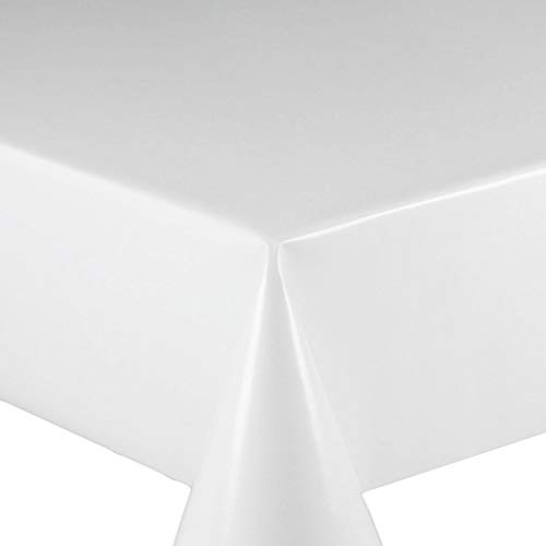 Wachstuch Wachstischdecke Tischdecke Gartentischdecke Glatt Uni Weiß Breite & Länge wählbar 110 x 450 cm Eckig abwaschbar Wachstuch Wachstischdecke Tischdecke Gartentischdecke Glatt Uni Weiß Breite & Länge wählbar 110 x 450 cm Eckig abwaschbar von DecoHomeTextil Heimtextilmanufaktur