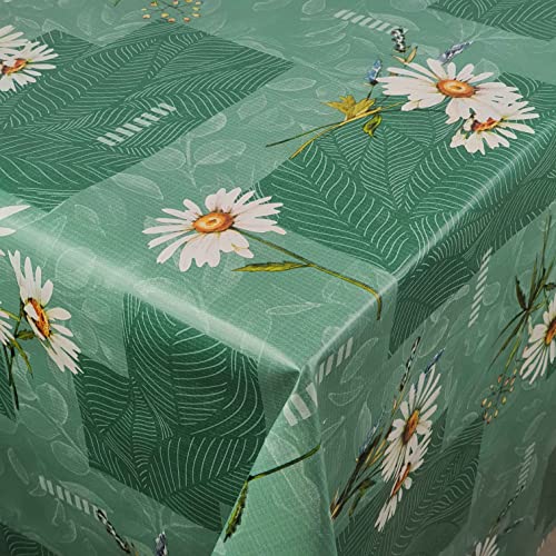 Wachstuch Wachstischdecke Tischdecke Grün Kamille Eckig 90 x 120 cm Gartentischdecke abwaschbar Wachstuch Wachstischdecke Tischdecke Grün Kamille Eckig 90 x 120 cm Gartentischdecke abwaschbar von DecoHomeTextil Heimtextilmanufaktur