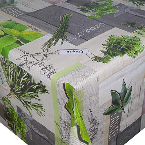 Wachstuch Wachstischdecke Tischdecke Kräuter Rosmarin Minze Breite & Länge wählbar 80 x 200 cm Eckig abwaschbar Wachstuch Wachstischdecke Tischdecke Kräuter Rosmarin Minze Breite & Länge wählbar 80 x 200 cm Eckig abwaschbar von DecoHomeTextil Heimtextilmanufaktur