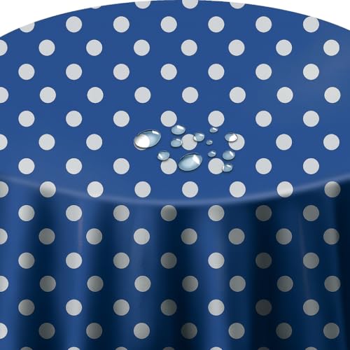 Wachstuch Wachstischdecke Tischdecke Punkte Blau 220 x 130 cm (Oval) abwischbar Wachstuch Wachstischdecke Tischdecke Punkte Blau 220 x 130 cm (Oval) abwischbar von DecoHomeTextil Heimtextilmanufaktur