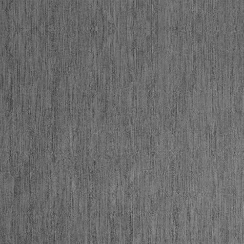 Wachstuch Wachstischdecke mit Overlock Naht Leinen Prägung Dunkelgrau Rund 100 cm Tischdecke abwischbar von DecoHomeTextil Heimtextilmanufaktur