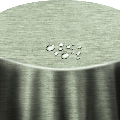 Wachstuch Wachstischdecke mit Overlock Naht Leinen Prägung Tannengrün Rund 140 cm Tischdecke abwischbar Wachstuch Wachstischdecke mit Overlock Naht Leinen Prägung Tannengrün Rund 140 cm Tischdecke abwischbar von DecoHomeTextil Heimtextilmanufaktur