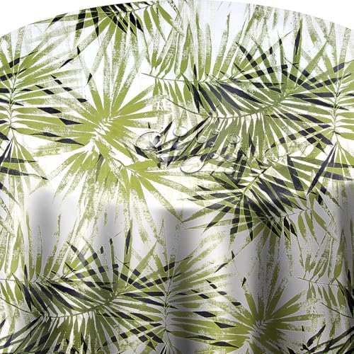 Wachstuchtischdecke Wachstuch Tischdecke Gartentischdecke Bambus Rio Grün Rund 100 cm abwaschbare Wachstischdecke von DecoHomeTextil Heimtextilmanufaktur