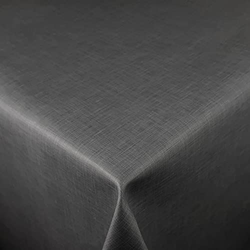 d-c-fix Gewebe Wachstuch Evergreen Unverwüstlich Breite & Länge wählbar Grau Anthrazit Tischdecke 100 x 200 cm von DecoHomeTextil Heimtextilmanufaktur
