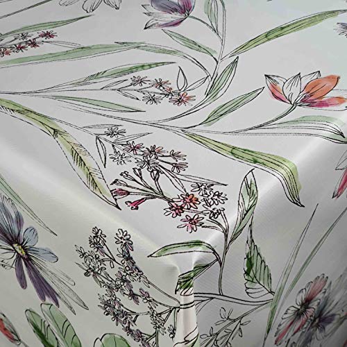 d-c-fix Wachstuch Wachstischdecke Tischdecke Gartentischdecke Lindsay Breite & Länge wählbar 130 x 310 cm Eckig abwaschbar von DecoHomeTextil Heimtextilmanufaktur