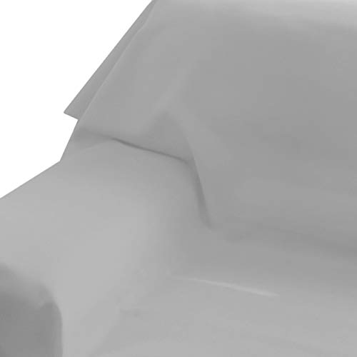 DecoHomeTextil Brilliant Sofaüberwurf Sofa Überwurf Bezug Couchbezug Bettüberwurf Tagesdecke 160 x 220 cm Silber Hellgrau Farbe & Größe wählbar mit Lotus Effekt Eckig von DecoHomeTextil