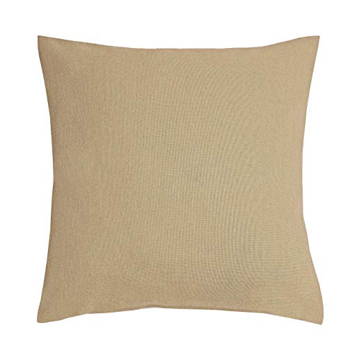 DecoHomeTextil Heimtextilmanufaktur Leinen Optik Kissenhüllen 2er-Set Eckig 40 x 40 cm Beige Sand Abwaschbar Wasserabweisend Fleckschutz Pflegeleicht mit Saumrand DecoHomeTextil Heimtextilmanufaktur Leinen Optik Kissenhüllen 2er-Set Eckig 40 x 40 cm Beige Sand Abwaschbar Wasserabweisend Fleckschutz Pflegeleicht mit Saumrand von DecoHomeTextil Heimtextilmanufaktur