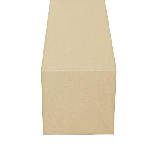 Leinen Optik Tischläufer Läufer Eckig 40 x 140 cm Champagner Abwaschbar Wasserabweisend Fleckschutz Pflegeleicht mit Saumrand Leinen Optik Tischläufer Läufer Eckig 40 x 140 cm Champagner Abwaschbar Wasserabweisend Fleckschutz Pflegeleicht mit Saumrand von DecoHomeTextil Heimtextilmanufaktur