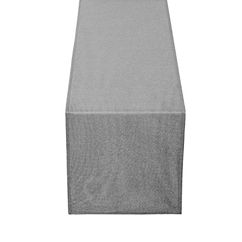 Leinen Optik Tischläufer Läufer Eckig 40 x 140 cm Hellgrau Abwaschbar Wasserabweisend Fleckschutz Pflegeleicht mit Saumrand Leinen Optik Tischläufer Läufer Eckig 40 x 140 cm Hellgrau Abwaschbar Wasserabweisend Fleckschutz Pflegeleicht mit Saumrand von DecoHomeTextil Heimtextilmanufaktur