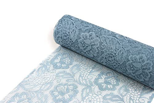 The Original Sizolace Rose from Holland Tischläufer Tischband Dekoration Deko 30 cm x 5m Hellblau von DecoHomeTextil Heimtextilmanufaktur