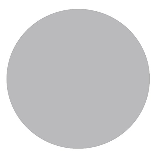 Wachstuch Glatt Uni RUND OVAL Größe & Farbe wählbar Rund 130 cm Grau Silber Lack abwaschbare Tischdecke von DecoHomeTextil Heimtextilmanufaktur