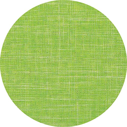 d-c-fix Wachstuch Leinen Look RUND OVAL Farbe & Größe wählbar Rund 110 cm Grün abwaschbare Tischdecke von DecoHomeTextil Heimtextilmanufaktur