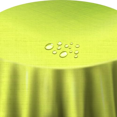 d-c-fix Wachstuch Leinen Look RUND OVAL Farbe & Größe wählbar Rund 130 cm Grün abwaschbare Tischdecke d-c-fix Wachstuch Leinen Look RUND OVAL Farbe & Größe wählbar Rund 130 cm Grün abwaschbare Tischdecke von DecoHomeTextil Heimtextilmanufaktur